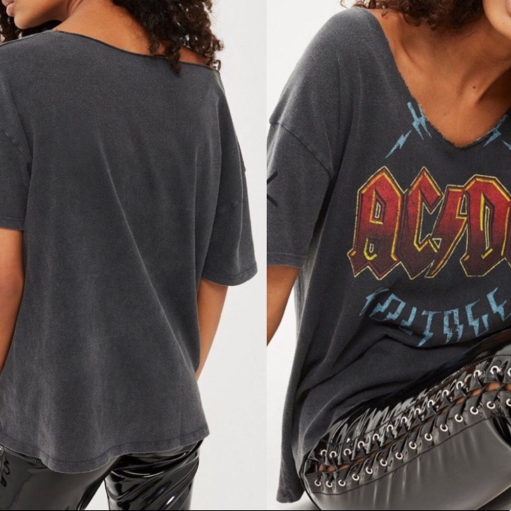 ACDC Relaxed V Tee by And Finally from Topshop